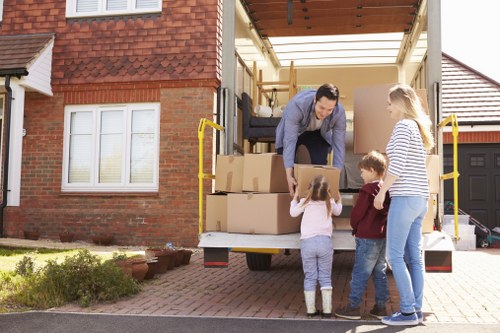 Packing and loading items for a Hackney relocation