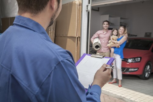 Professional movers planning a relocation in Hackney