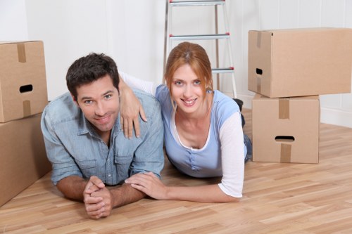 Office relocation team preparing for a move in Hackney