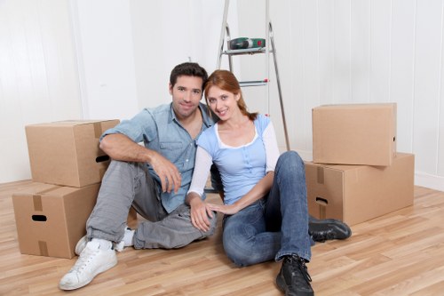 Careful loading of furniture for an urgent Hackney house or flat relocation