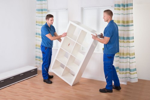 Removal crew preparing an example house clearance in Hackney