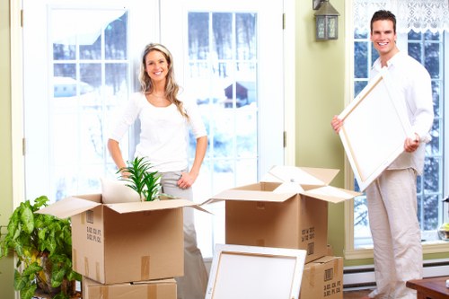 Careful loading for a Hackney house move with access challenges
